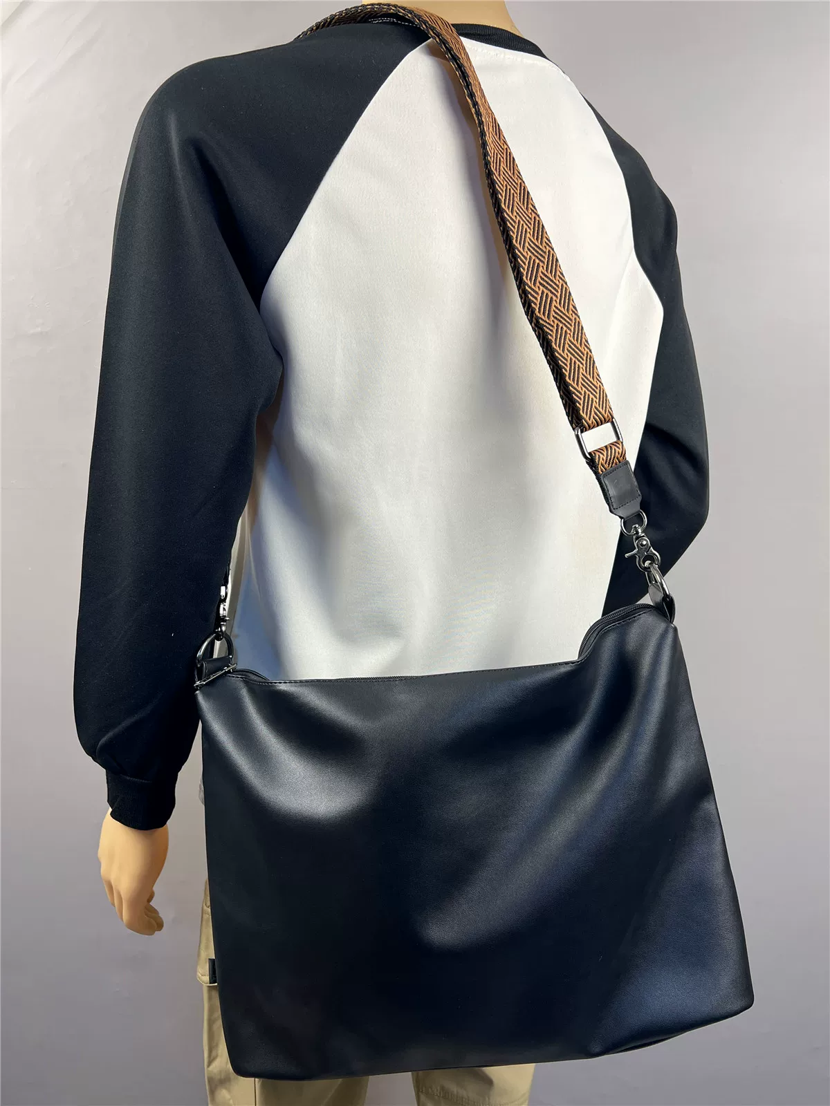 Ba hộp túi đeo chéo nam cỡ lớn thời trang có dây đeo nhiều màu sắc, ba lô đeo chéo đơn giản, túi du lịch dành cho giới trẻ, túi xách.