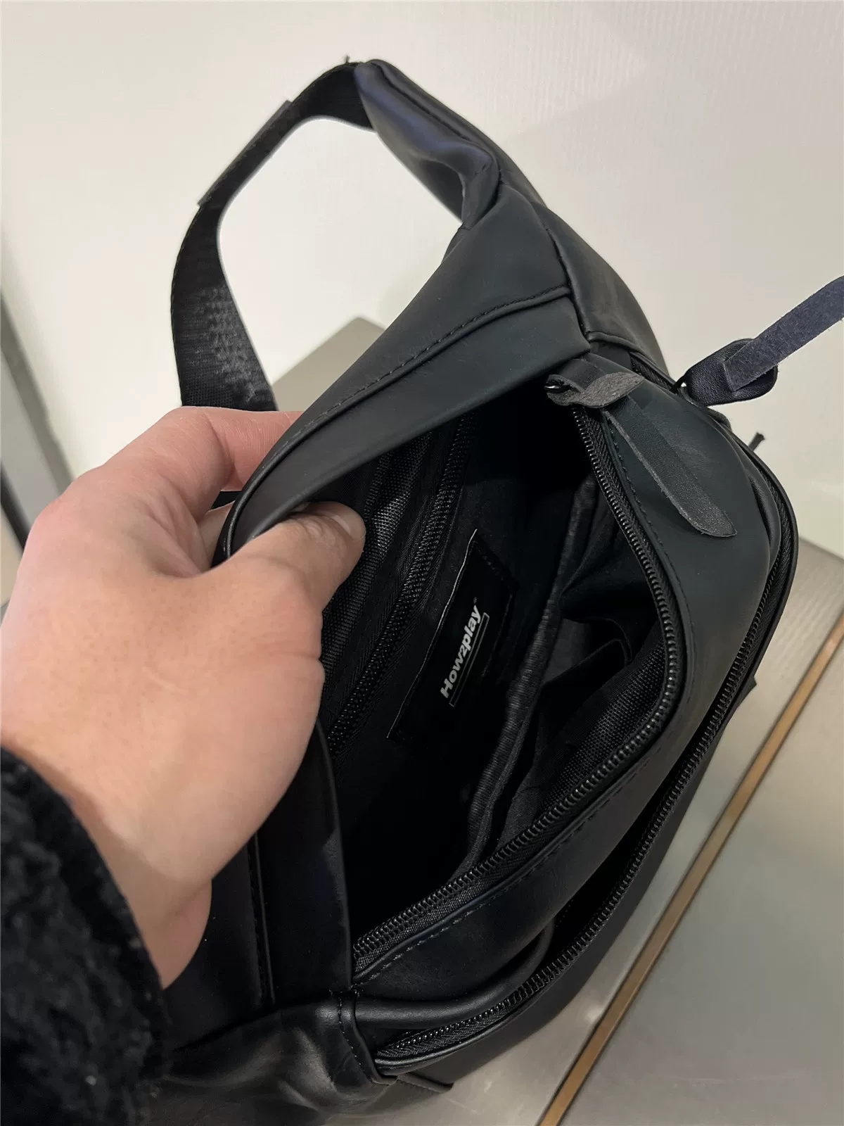 how2play thương hiệu thời thượng dành cho giới trẻ Túi đeo ngực nam Hàn Quốc bằng da mềm Túi đeo chéo ngoài trời Túi đeo thắt lưng Túi đeo chéo nam hợp thời trang Nhật Bản và Hàn Quốc