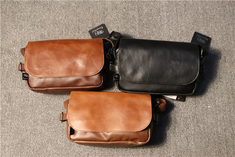 Túi đeo vai nam ba ngăn phong cách Hàn Quốc và Nhật Bản, túi đeo chéo đựng điện thoại nam kiểu ngang, ba lô đeo chéo nữ