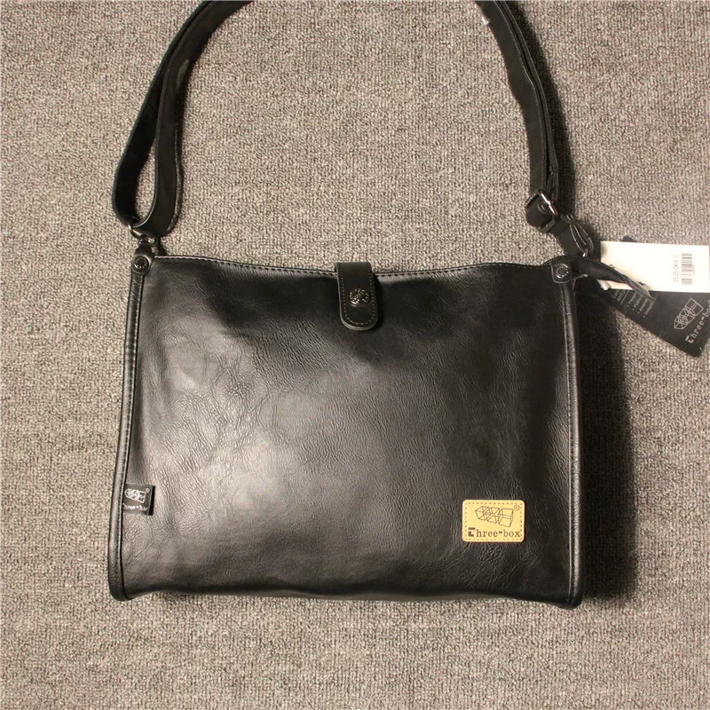 Túi đeo chéo nam thời trang đơn giản kiểu mới 2024, ba ngăn, phong cách casual, công sở, túi chữ cái