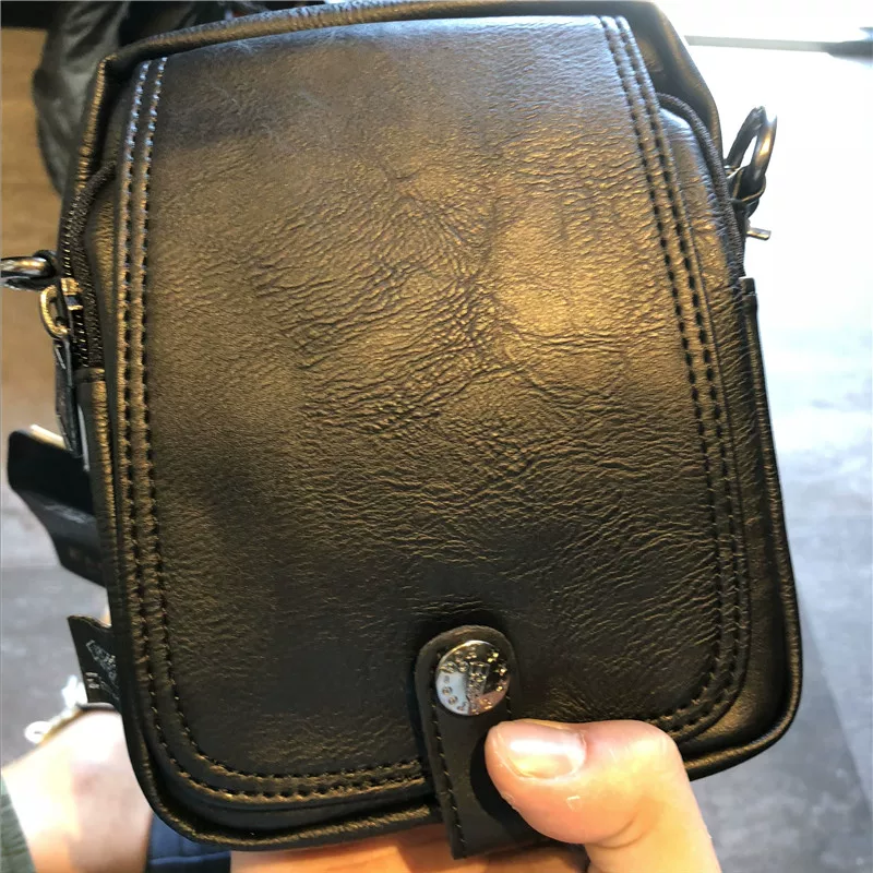 Túi đeo vai mini phong cách Nhật Bản và Hàn Quốc của ba hộp thời trang dành cho nam giới Ba lô đeo chéo nam phong cách retro mùa hè Túi đeo vai thông thường