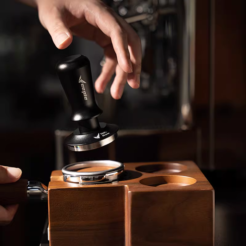 Máy ép cà phê Feepie, lực ép không đổi, máy pha cà phê Espresso áp suất không đổi, dụng cụ phân phối bột cà phê, dụng cụ ép 58.5mm