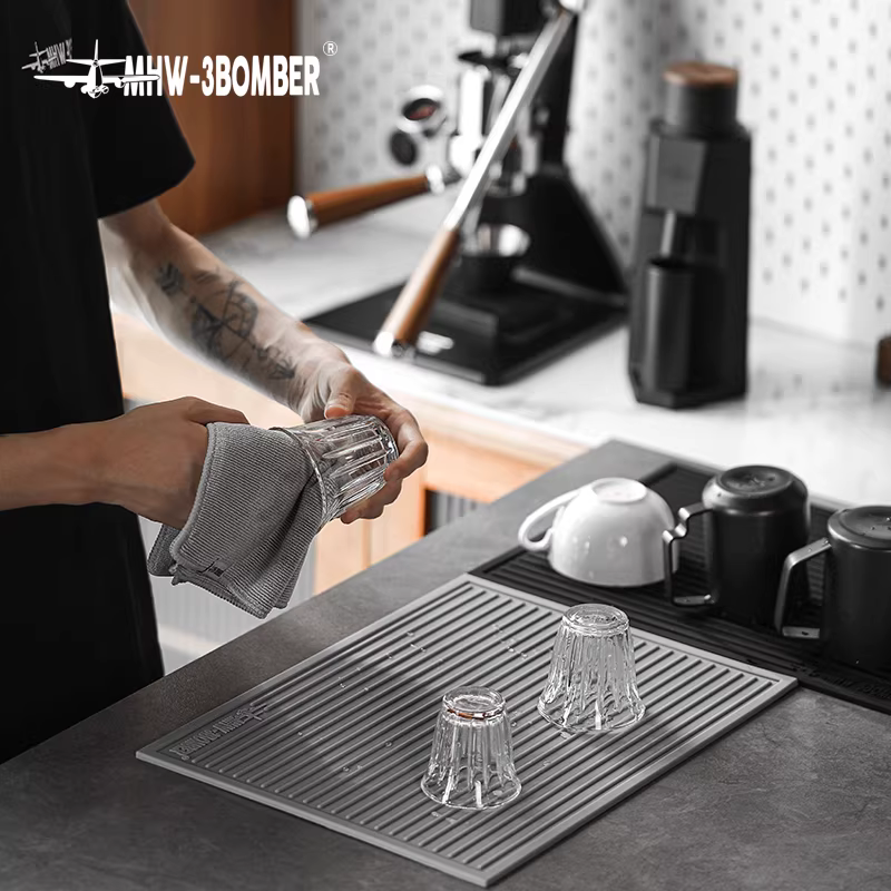 MHW-3BOMBER thảm lót quầy bar thảm thoát nước cốc cà phê thảm silicon chống trượt cách nhiệt thảm thoát nước