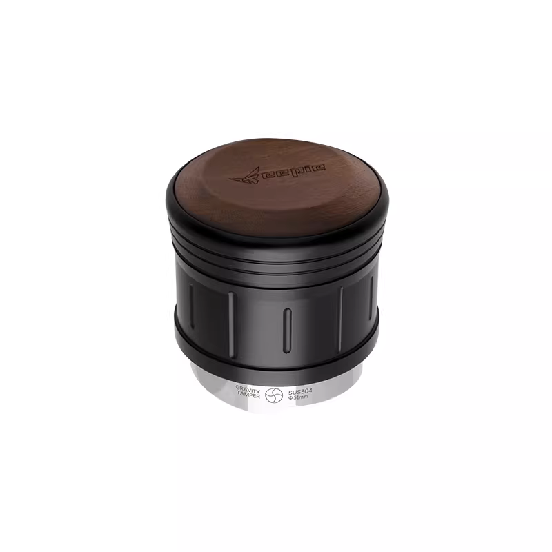 Máy pha cà phê dạng bột Feepie với hệ thống cấp liệu bằng trọng lực cho máy pha cà phê espresso, dụng cụ nén cà phê, máy ép và giá để đồ