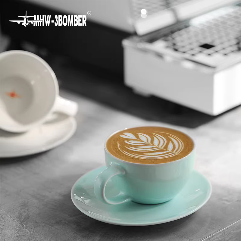 MHW-3BOMBER Bomber Coffee Cup Mars Cup Cốc sứ Latte Cup Latte Art Cup Set 300ml
