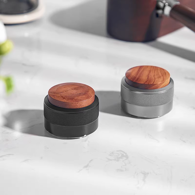Dụng cụ nén cà phê kiểu nhấn, chống lệch, tay cầm máy pha cà phê espresso, dụng cụ nén hồi phục 51/58mm