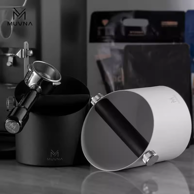 Hộp đựng bã cà phê bằng thép không gỉ Muvina, dụng cụ lấy bã cà phê, dụng cụ tán bột cà phê, hộp đựng bã cà phê, hộp đựng chất thải cà phê