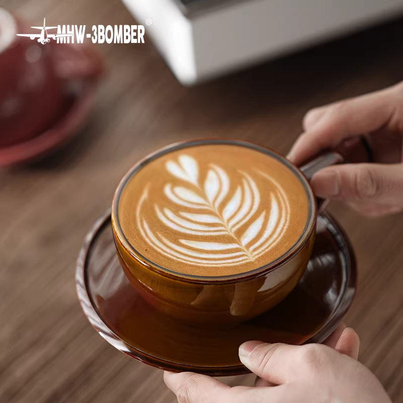 Bomber Zeda Cup Cốc cà phê bằng gốm sứ Cốc Latte chuyên nghiệp Cốc Latte Art nổi Cốc Cappuccino Cốc Mocha