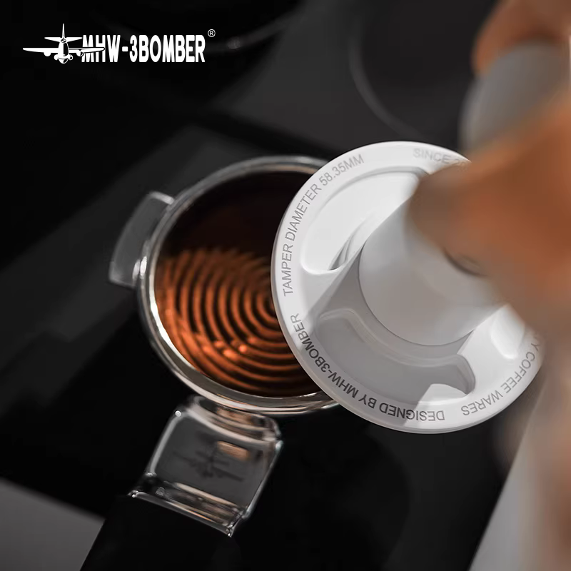 Dụng cụ nén cà phê MHW Bomber Knight Impact Powder Hammer, dụng cụ phân phối bột cà phê, dụng cụ nén cà phê Ý lực không đổi 51/53/58