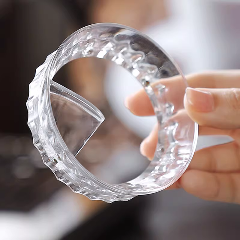 Máy pha cà phê Ý có tay cầm phân phối bột từ tính 51/58mm phổ biến trong suốt đặc biệt chống bắn tung tóe vòng thu gom bột tích hợp