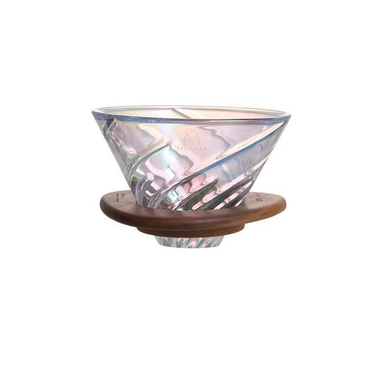 Cốc lọc cà phê Pour-over MUVNA V60, bình lọc cà phê Pour-over bằng thủy tinh, bình chia sẻ cà phê