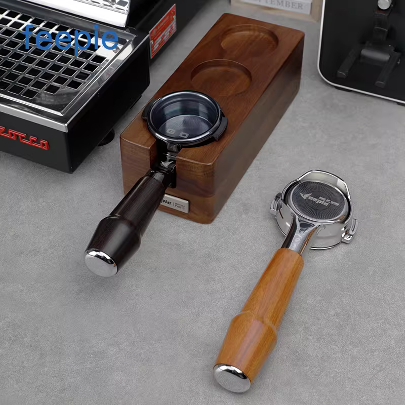 Phễu pha cà phê Feepie Coffee Grenade Hollow Bottomless Portafilter E61 Gremolatte Barista, tay cầm máy pha cà phê Ý, dùng được cho nhiều loại máy