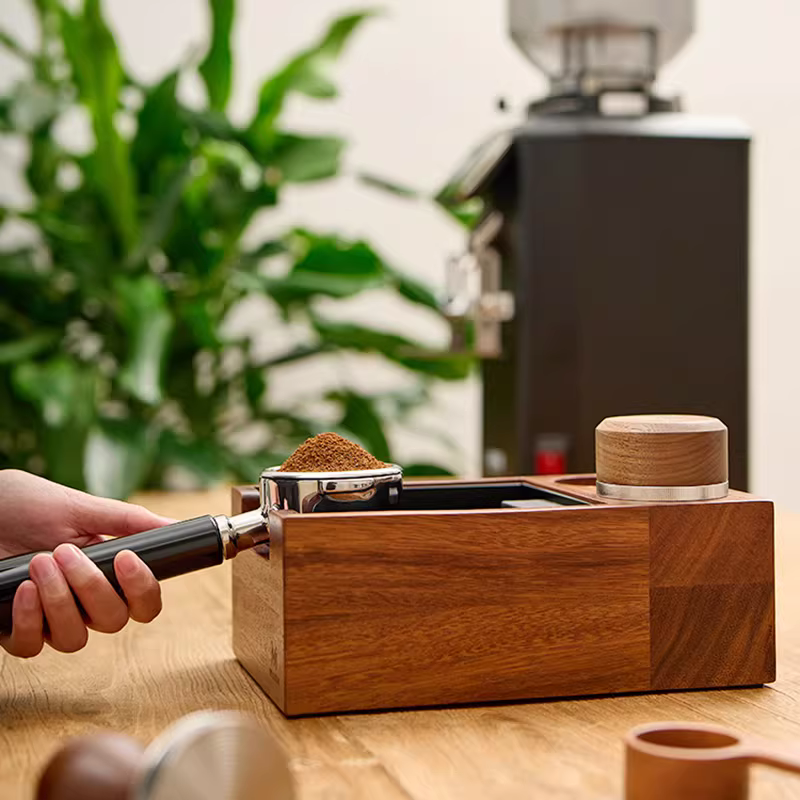 Giá đỡ máy pha cà phê MUVNA, dụng cụ phân phối, dụng cụ nén cà phê, hộp đựng, đế hộp đựng bã cà phê