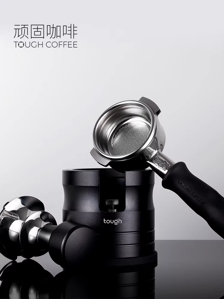 Giá đỡ máy pha cà phê bằng kim loại, dụng cụ nén cà phê không cần dùng tay, đế nén cà phê, dụng cụ phân phối bột cà phê, giá đỡ máy pha cà phê, phù hợp với cỡ 58MM