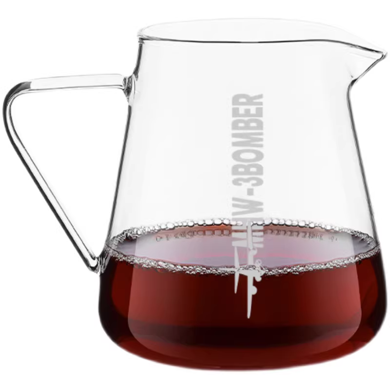 Bình pha cà phê kiểu bomber có tay cầm, bình cà phê, cốc lọc pha cà phê thủ công, bình nhỏ giọt, bộ lọc thủy tinh, cốc pha cà phê lạnh kiểu Mỹ
