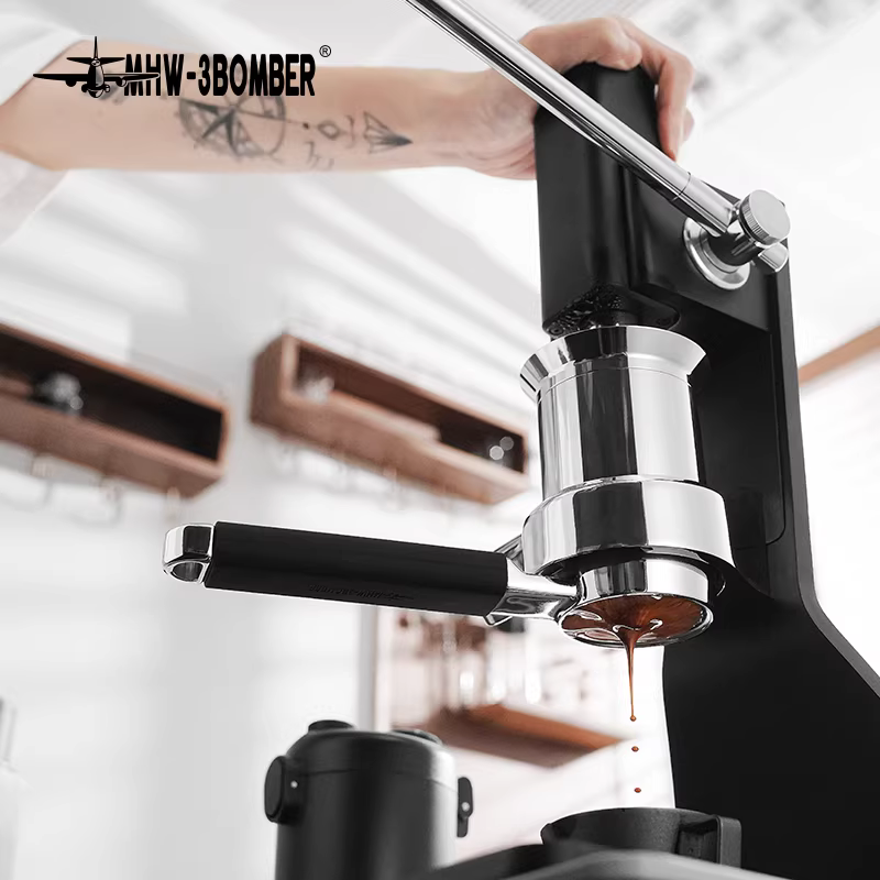 Máy pha cà phê Ý MHW Bomber Series tích hợp bộ lọc đáy E61 58mm, chiết xuất ổn định không đáy
