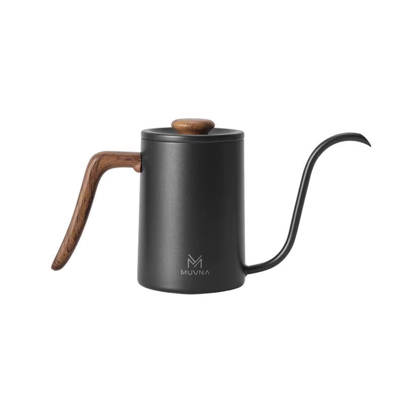Bình pha cà phê MUVNA bằng thép không gỉ, vòi dài, miệng nhỏ, ấm pha trà, ấm nhỏ giọt dùng cho gia đình