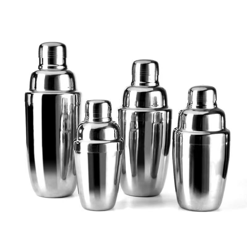 Bình lắc cocktail bằng thép không gỉ dày 304, kiểu Nhật, cốc lắc cocktail, bình lắc bar, bình lắc cocktail
