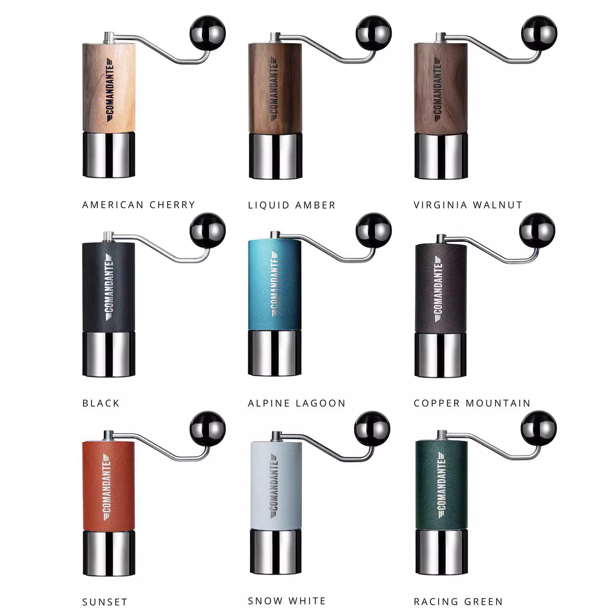 Phụ kiện sửa đổi máy xay cà phê thủ công Stubborn Coffee Commander C40, cốc đựng bột cà phê, hộp đựng bột, tay cầm bằng thép không gỉ, bi