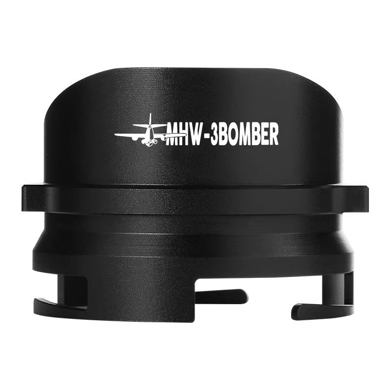 Bộ thu bụi cà phê Bomber Platinum Fortune Yum, vòng chắn bụi đặc biệt, vòng chắn bụi chống bay, máy xay cà phê 58/54mm