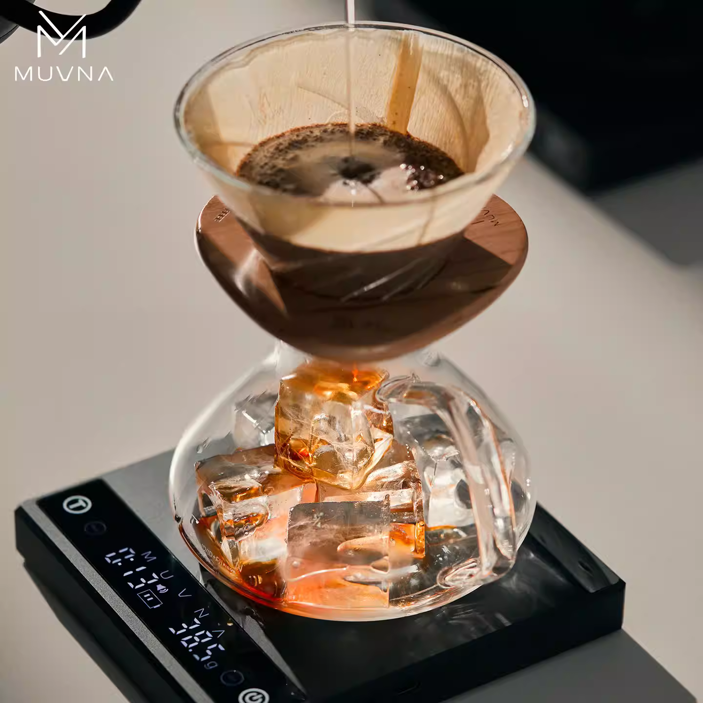 Cân điện tử pha cà phê thủ công Muvina Zero G PLUS Metal, có thể sạc lại, tích hợp đồng hồ đếm giờ, cân cà phê Ý