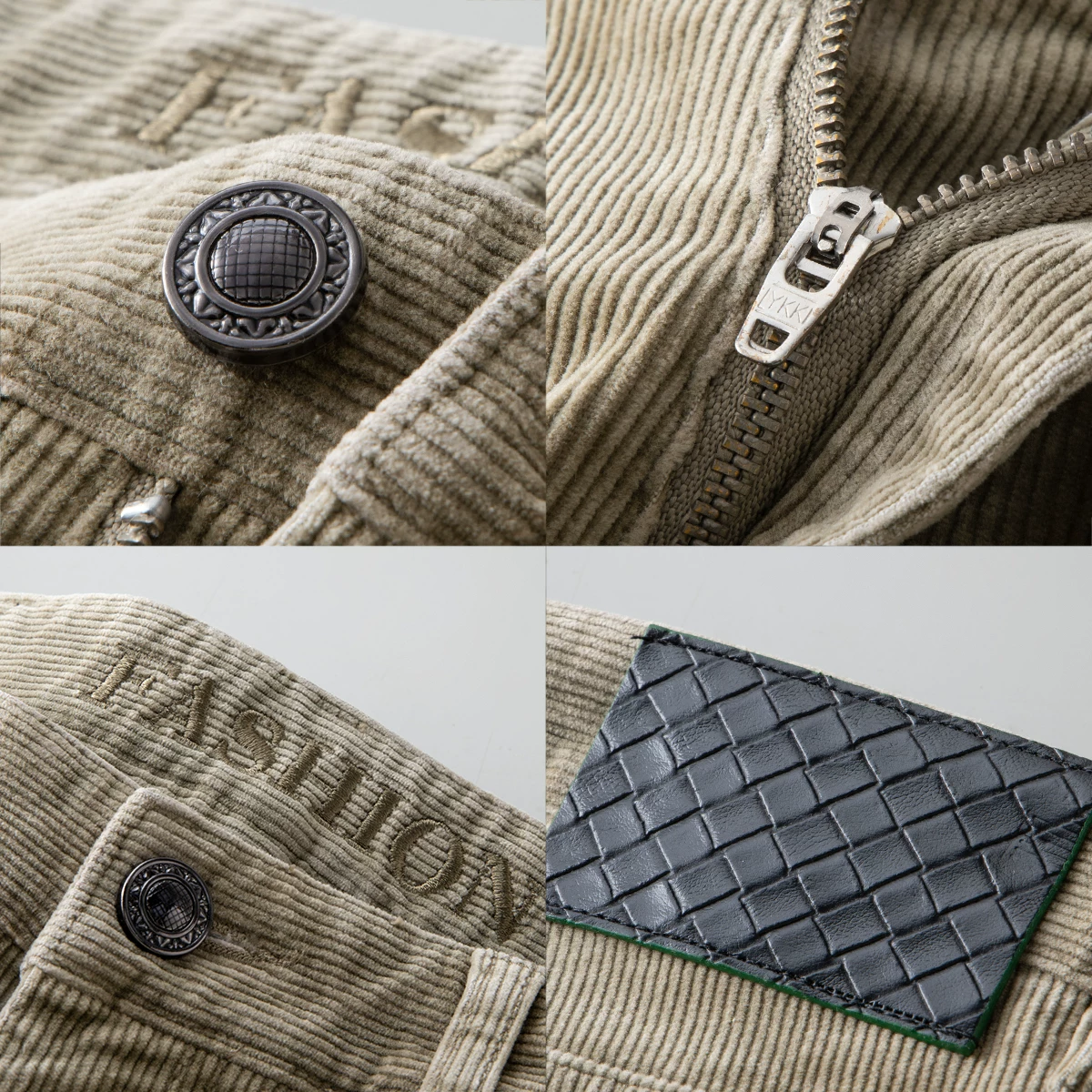 2023 Mùa Thu Đông Mới Quần Nhung Thường Ngày Nam Thẳng 5 Túi Quần Nhung Đa Năng Ấm Nguyên Chất Cotton quần Dài