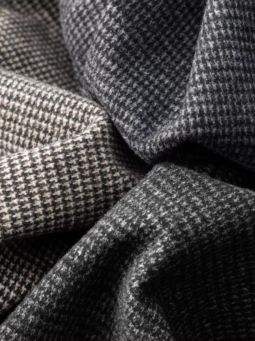 Quần âu nam len kẻ ô mùa thu đông, dáng thẳng, rộng rãi, đa năng, dày dặn, ấm áp, quần dài chải kỹ.