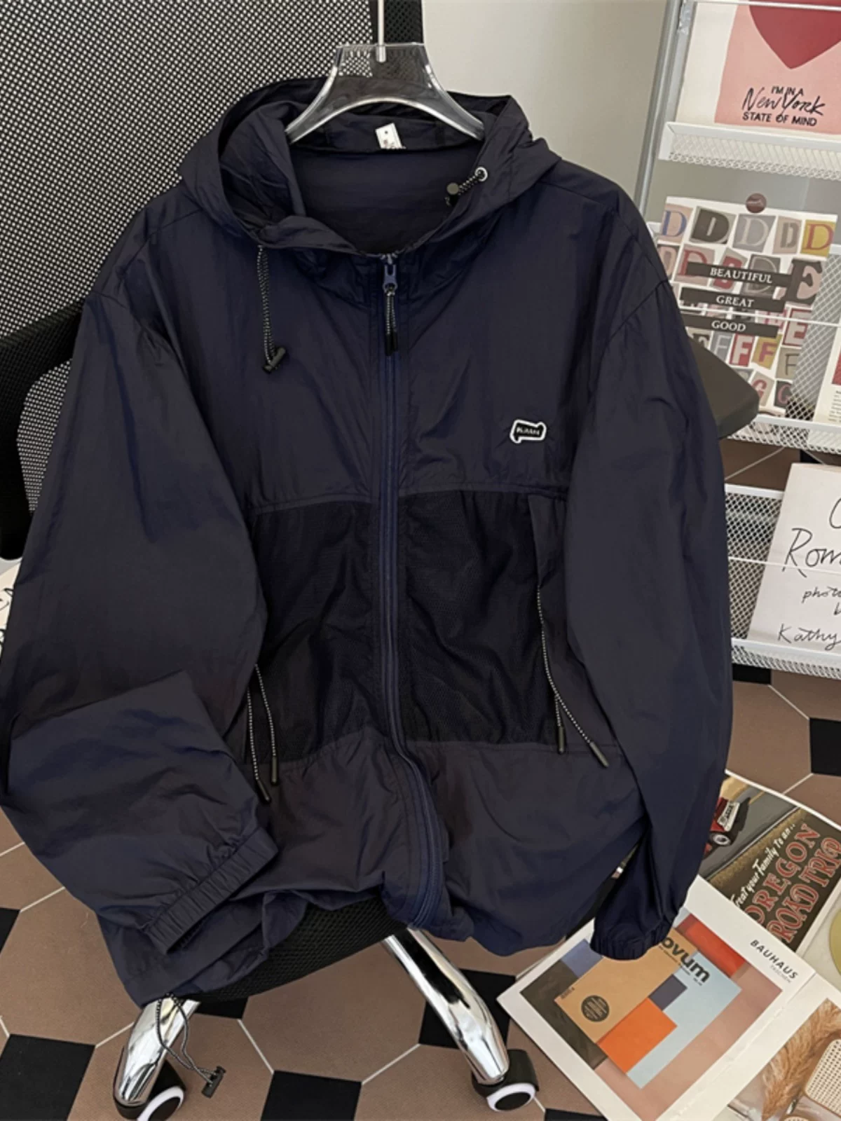 Quần áo chống nắng kiểu Nhật Bản dành cho nam giới, áo khoác da mỏng nhẹ thoáng khí mùa hè, áo khoác chống nắng ngoài trời rộng rãi hợp thời trang dành cho cặp đôi.