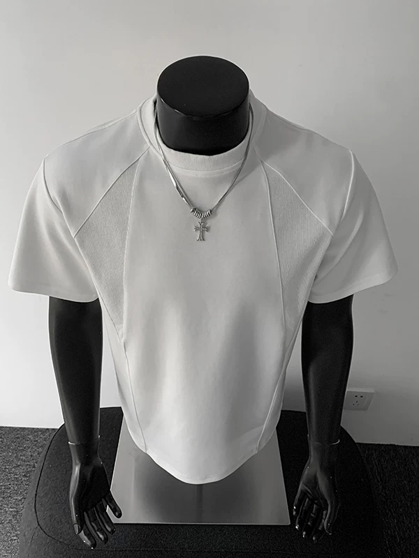 Áo thun nam tay ngắn kiểu Mỹ, chất liệu dày dặn, kiểu dáng ôm vừa vặn, thời trang mùa hè, áo thun nam cá tính, phong cách mạnh mẽ.