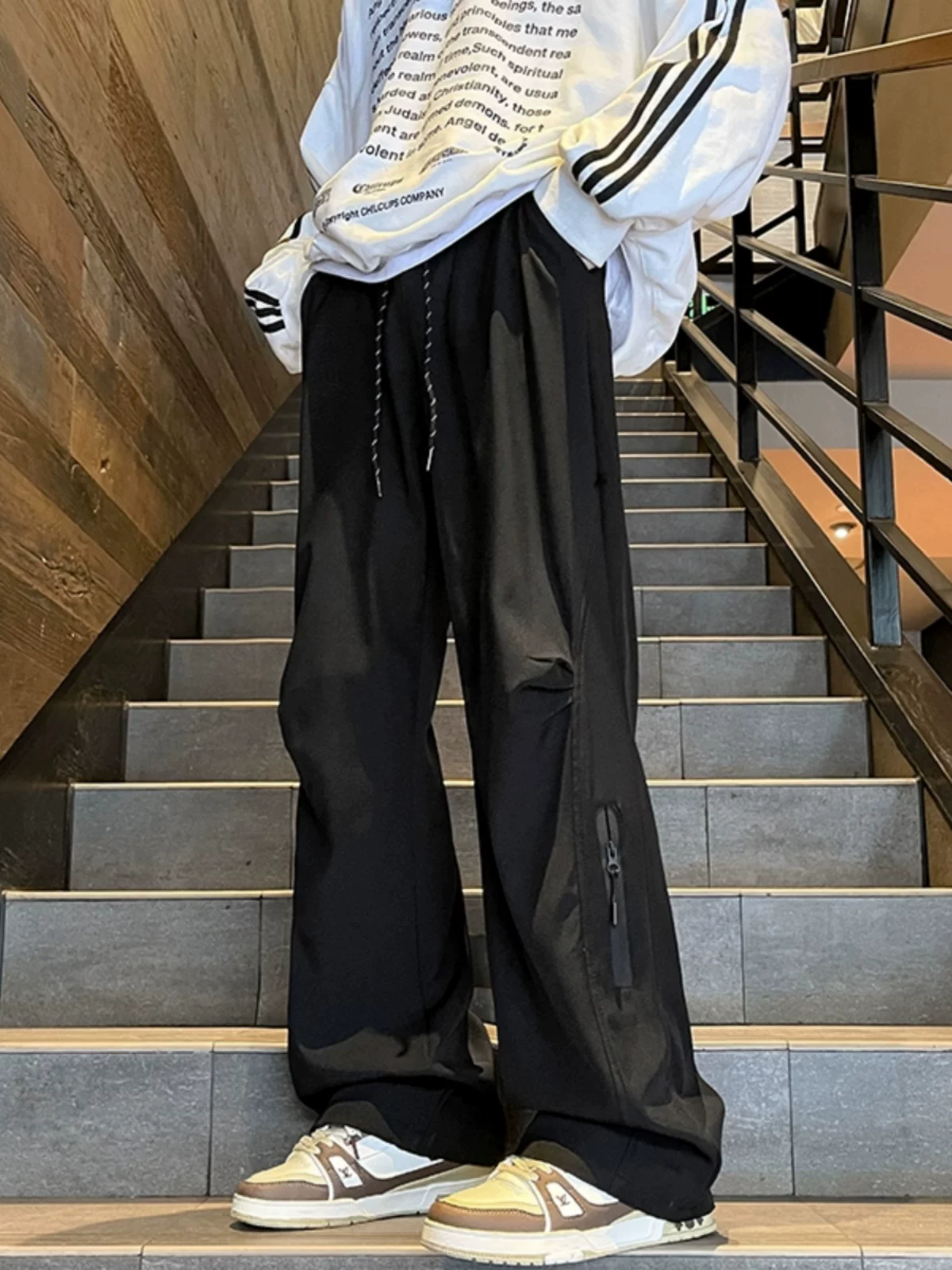 Quần lính dù đi làm dành cho nam, mùa xuân và mùa thu, quần dài chức năng ngoài trời sành điệu, quần dài ống thẳng thông thường của thương hiệu thời trang Mỹ.