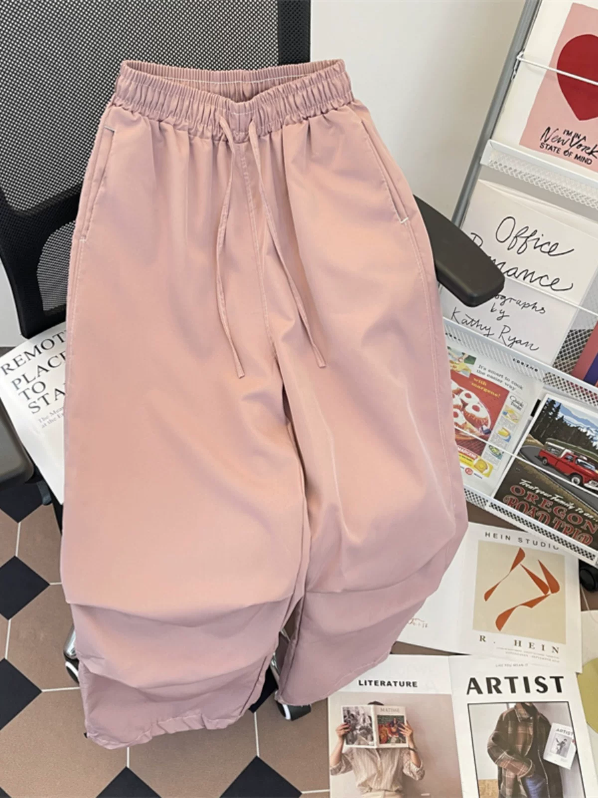 Quần chiến thuật ngoài trời kiểu Mỹ dành cho nam, quần cargo mỏng nhanh khô mùa hè, quần thể thao cặp đôi thời trang rộng rãi, phong cách thường ngày.