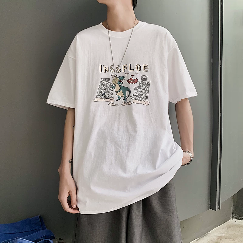 Áo thun ngắn tay thương hiệu Mr. Grid Summer Trendy dành cho nam, áo thun ngắn tay CEC hợp thời trang phong cách Hàn Quốc dáng rộng dành cho cặp đôi sinh viên.