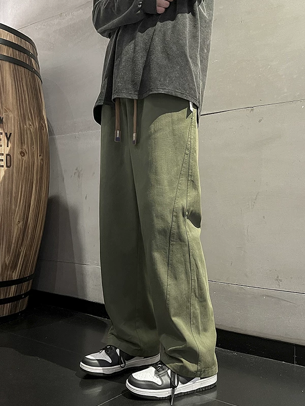 Quần công sở kiểu Nhật mới hợp thời trang thương hiệu ins quần nam sinh viên đa năng mùa thu quần ống rộng dáng rộng thông thường