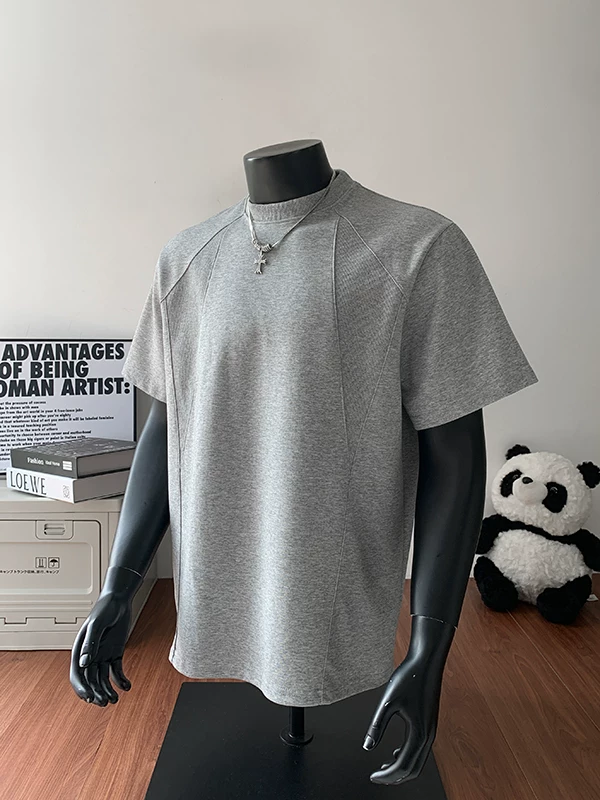 Áo thun nam tay ngắn kiểu Mỹ, chất liệu dày dặn, kiểu dáng ôm vừa vặn, thời trang mùa hè, áo thun nam cá tính, phong cách mạnh mẽ.