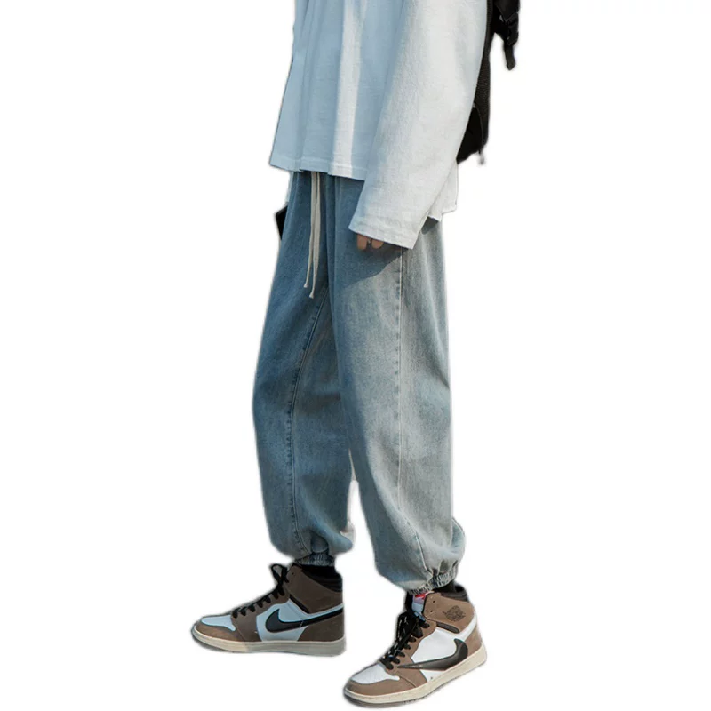 Quần jean jogger phong cách ins thời thượng phiên bản Hàn Quốc quần harem đa năng xuân thu 2023 quần ống rộng mới dành cho nam