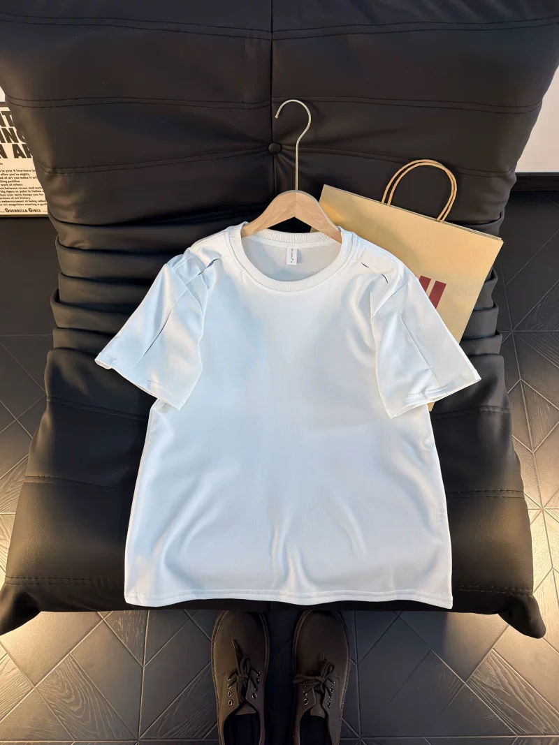 Áo thun ngắn tay phong cách retro Mỹ dành cho nam và nữ, áo thun mùa hè dáng rộng thoải mái, áo thun nửa tay kiểu cặp đôi đơn giản, hợp thời trang.