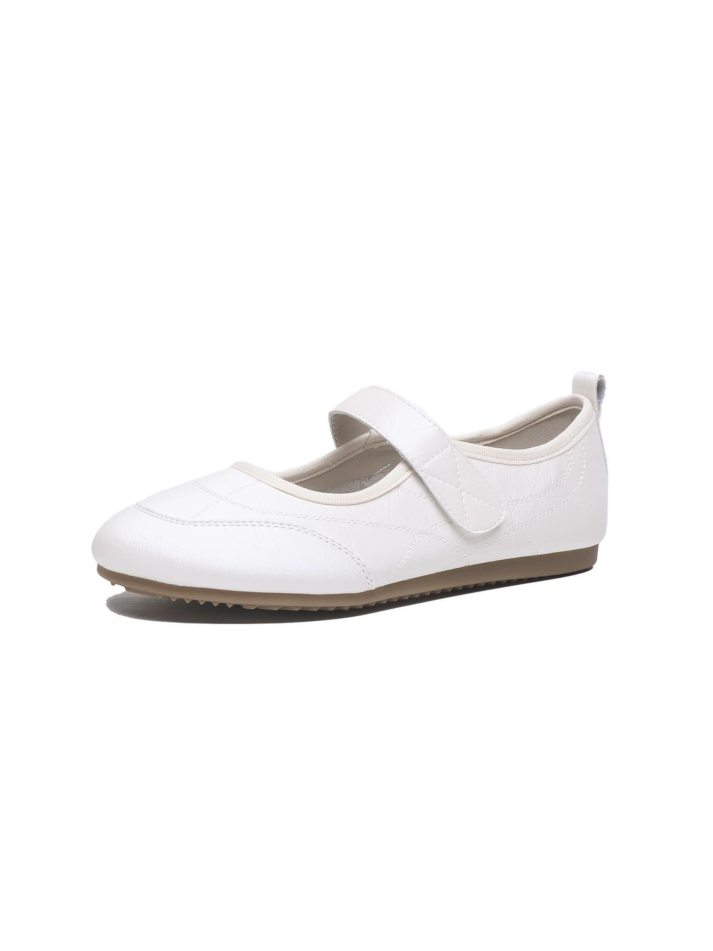Giày sandal bít mũi Mary Jane màu bạc dành cho nữ, giày đế mềm thoải mái, giày ba lê đa năng mới mùa hè 2026.