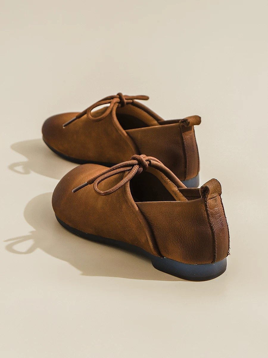 Giày Birkenstock da thật cổ điển dành cho nữ, giày bệt đế mềm êm ái, kiểu lười dễ mang, mẫu mới thu 2025.
