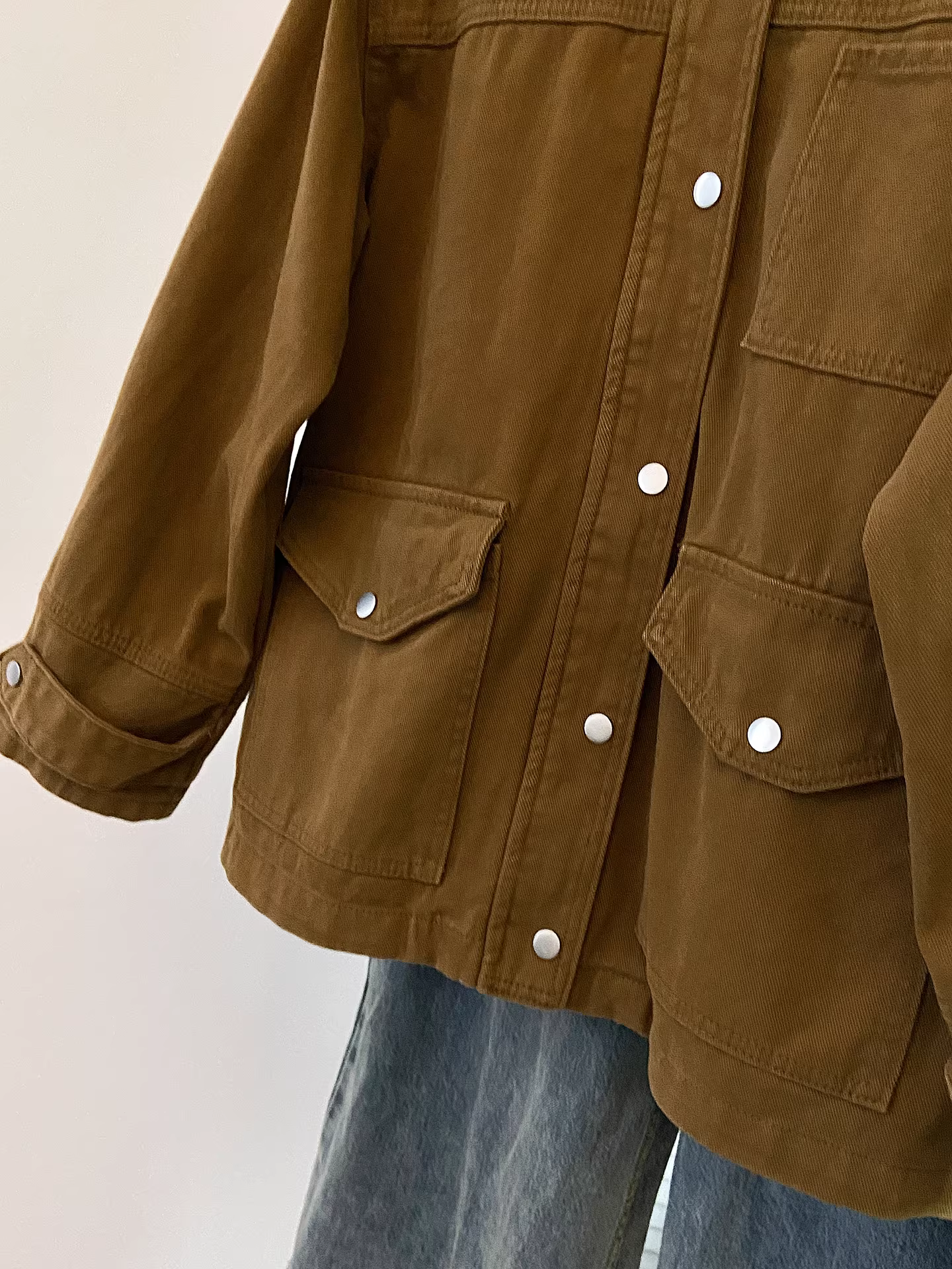 Áo khoác công sở màu kaki La Chapelle dành cho nữ 2025 mới mùa thu đông dáng rộng kiểu Mỹ cổ điển