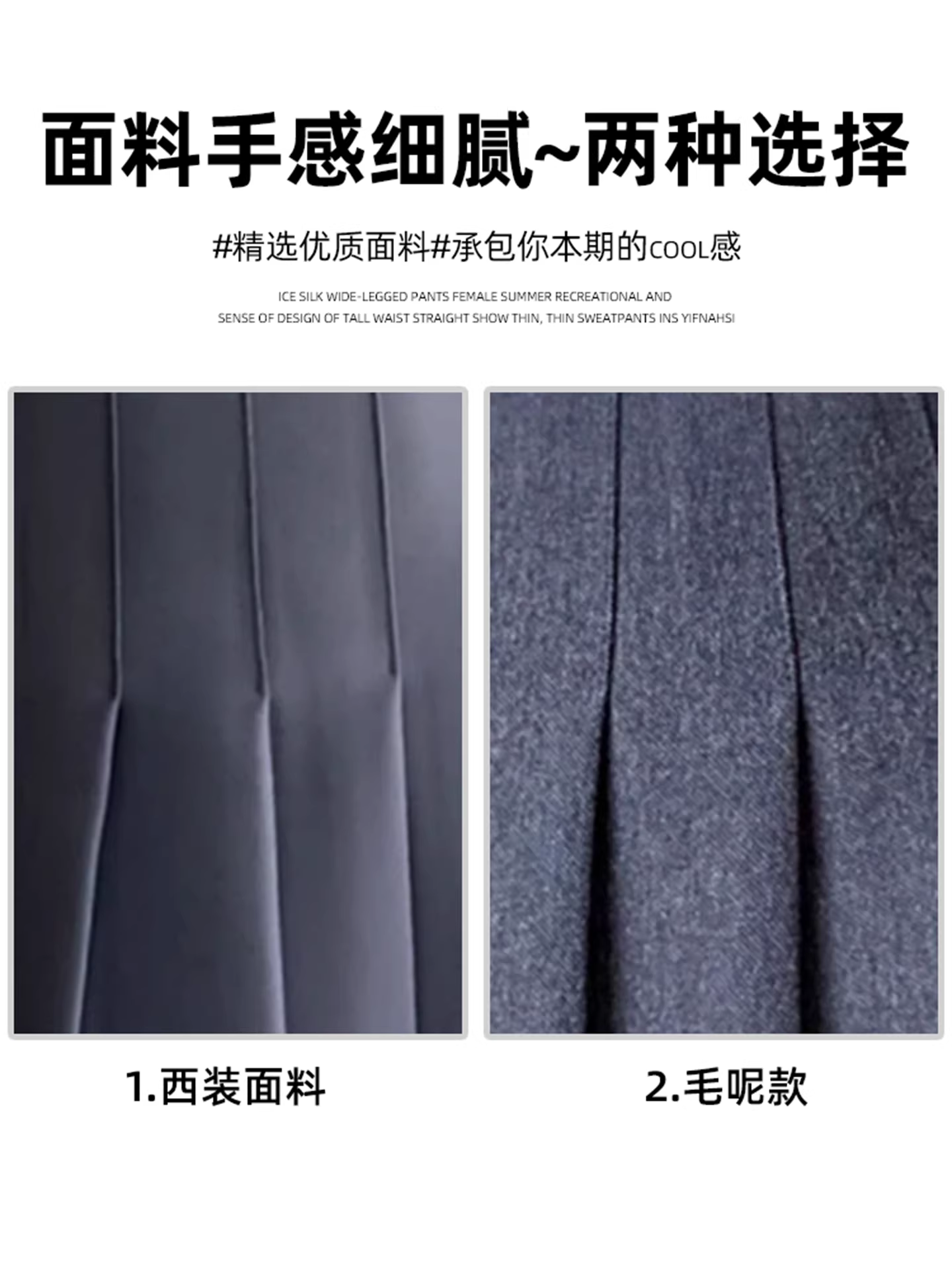 Váy xếp ly len màu xám La Chapelle dành cho nữ, mẫu mới thu đông 2025, cạp cao, dáng chữ A, dài ngang đùi