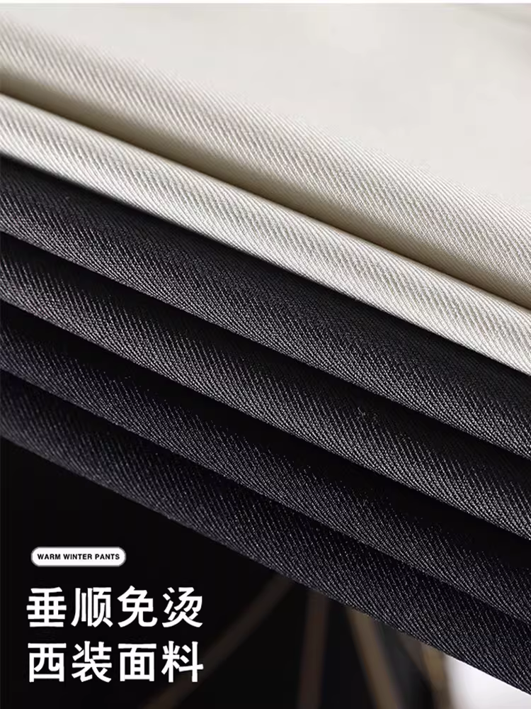 Quần âu rộng màu xám La Chapelle dành cho nữ, kiểu dáng mới thu đông 2025, cạp cao, chất liệu mềm mại, dài chấm đất, dáng thẳng