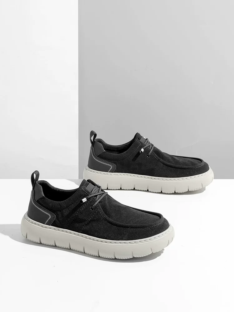 Giày nam Maple Leaf Giày vải nam mới Giày lười đa năng thoáng khí Giày vải cổ điển Bắc Kinh đế mềm Giày thường ngày