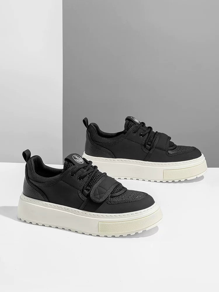 Giày nam Maple Leaf Giày thể thao mùa thu Giày thể thao đế dày tăng chiều cao cho nam Giày thể thao thông thường Giày trắng nam Giày đa năng Giày hợp thời trang Giày lười