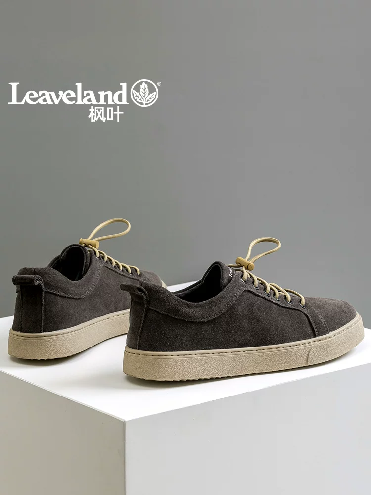 Giày nam Maple Leaf Giày da thật Giày nam hợp thời trang Giày thể thao đa năng phong cách retro mới Giày thường ngày cho nam Giày đi làm ngoài trời
