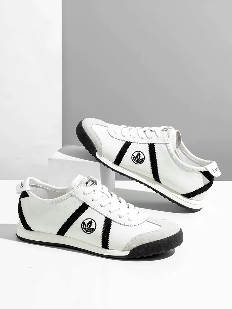 Giày Nam Maple Leaf 2025 Mẫu Mới Giày Tập Đức Thoáng Khí Mỏng Giày Forrest Gump Giày Thể Thao Nam Giày Thường Ngày Thời Trang Đa Năng Giày Trắng