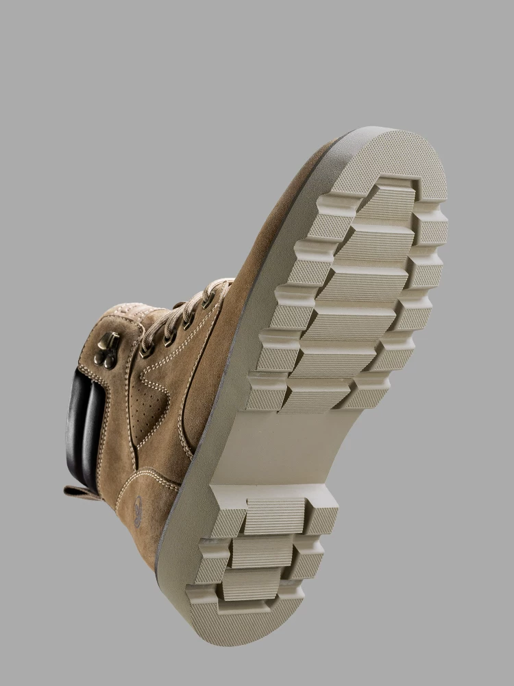 Giày nam Maple Leaf Giày bốt Martin cổ điển Giày bốt nam mùa đông đa năng đi làm ngoài trời Giày bốt nam cổ trung bình Giày bốt chống mài mòn Da thật hợp thời trang