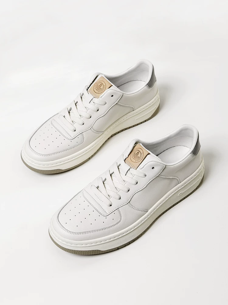 Giày Nam Maple Leaf Giày Nam Thu Đông Màu Trắng Mới Giày Thể Thao Thông Thường Giày Thể Thao Đa Năng Hợp Thời Trang Giày Trắng Thoáng Khí