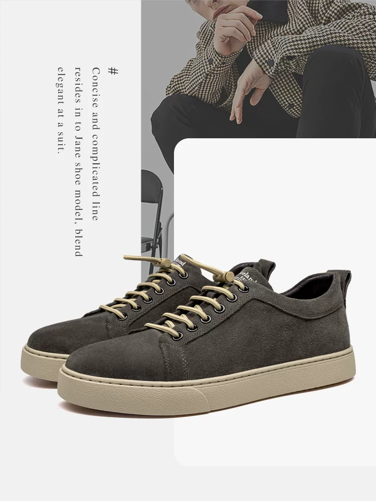 Giày nam Maple Leaf Giày da thật Giày nam hợp thời trang Giày thể thao đa năng phong cách retro mới Giày thường ngày cho nam Giày đi làm ngoài trời