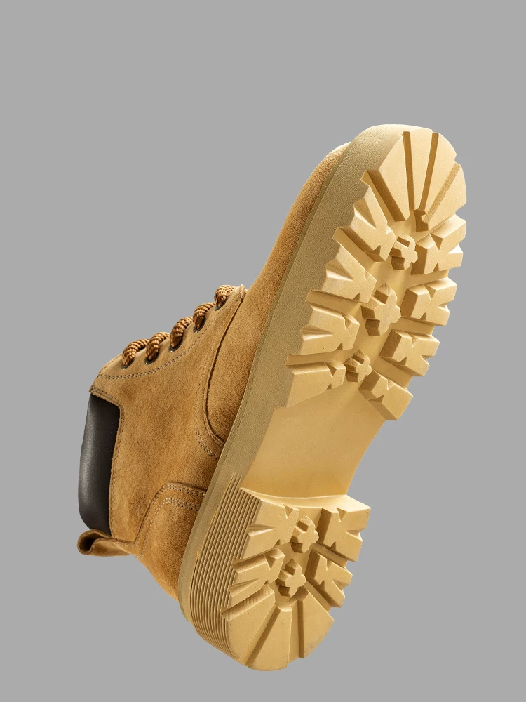 Giày bốt Maple Leaf Winter Martin cho nam, Giày cotton ấm lót lông cừu cho nữ, Giày bốt đế dày màu vàng, Giày bảo hộ lao động, Giày bốt ngắn, Giày đi tuyết, Hợp thời trang