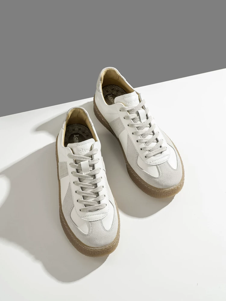 Giày thể thao nam màu trắng Maple Leaf Giày thể thao nam phong cách mới Giày thể thao nam kiểu Đức Giày đa năng Giày thể thao cổ điển hợp thời trang Giày thể thao thông thường Giày nữ